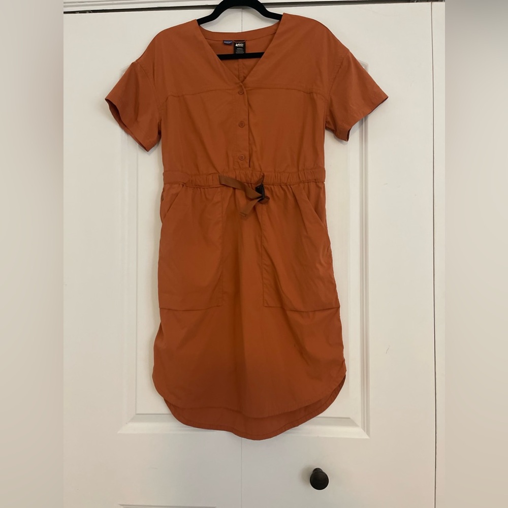 REI rust colored dress